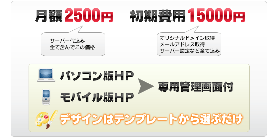 ホームページ無料