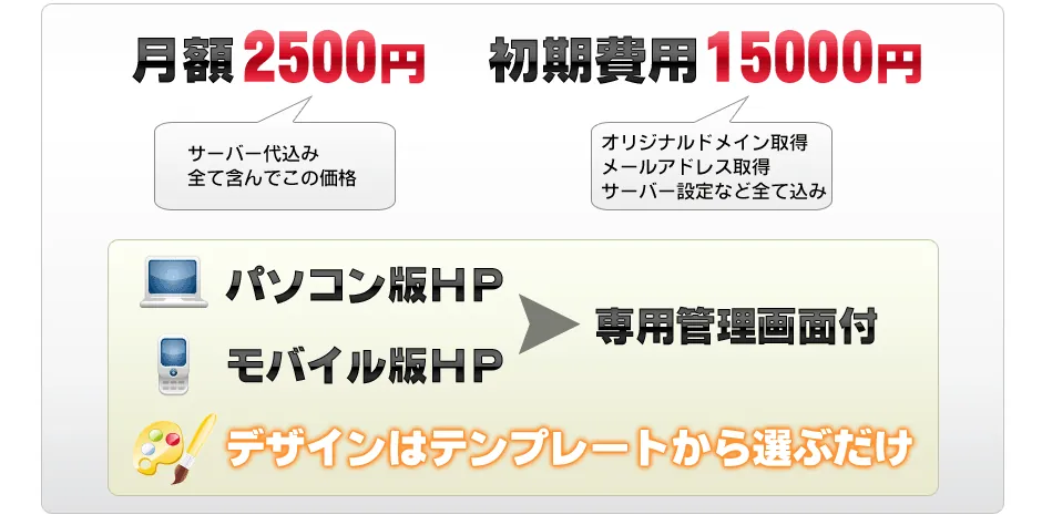 ホームページ無料